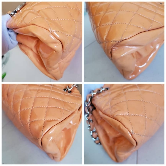 CHANEL Orange Patent Mademoiselle Bowling … - Picture 11 of 14